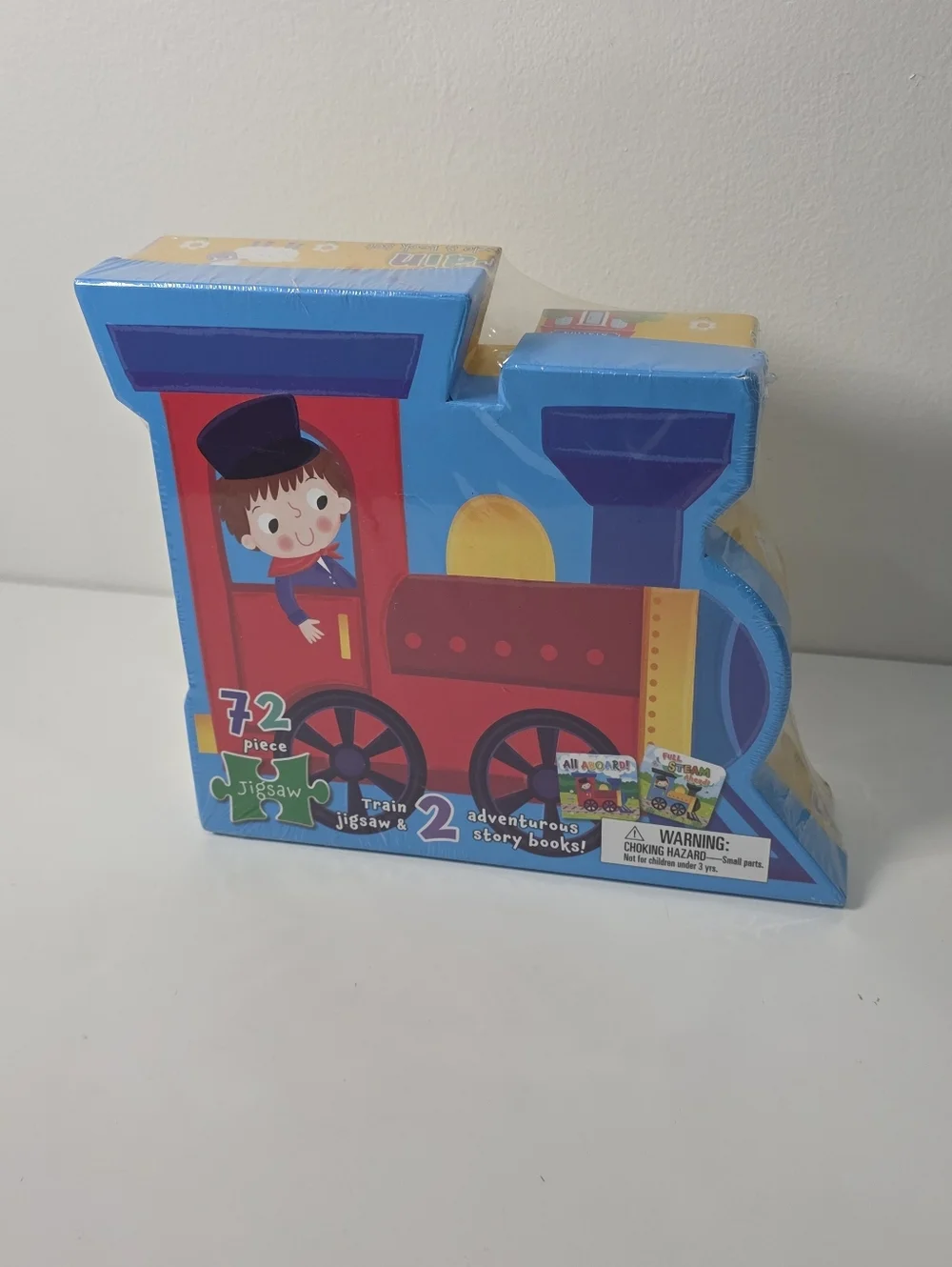 🧩 72 Piece Train Jigsaw Puzzle and 2 adventurous Story Books (1 Pack) -New
